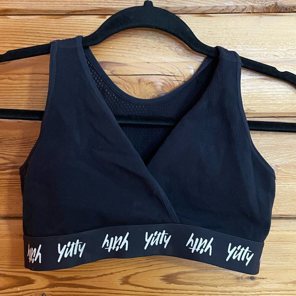 YITTY Major Label Black Smoothing Cross-Front Bralette